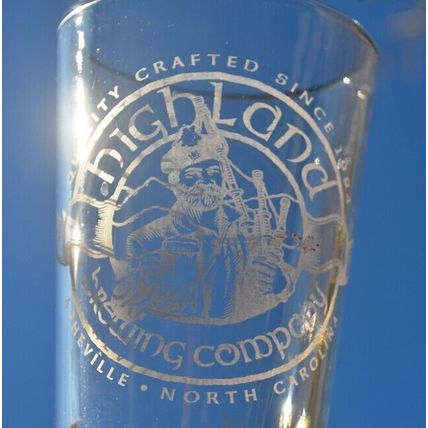 HIGHLAND BREWING COMPANY-ASHEVILLE,NC-PINT GLASS-NEW-FAST SHIPPING