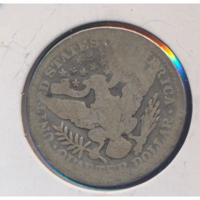 1903-P Barber 90% Silver Quarter, Circulated & Ungraded