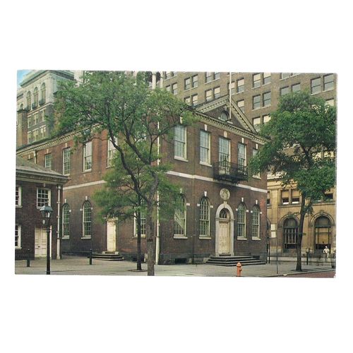 CONGRESS HALL, PHILADELPHIA, PENNSYLVANIA unused postcard