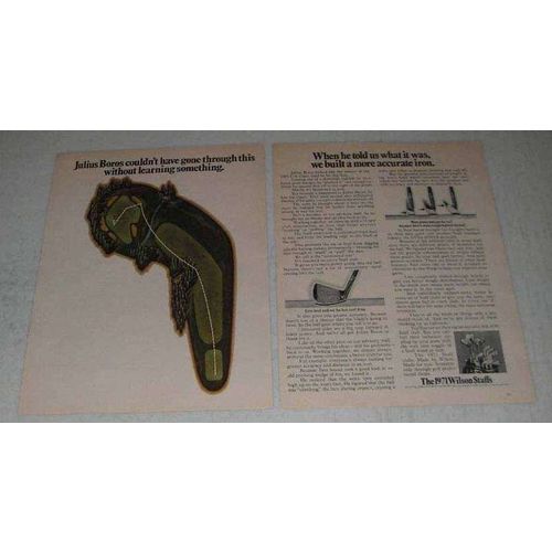 1971 Wilson Staff Clubs Ad - Julius Boros Learning