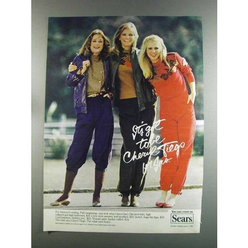 1982 Sears Cheryl Tiegs Fashion Ad - Shirt, Sweater