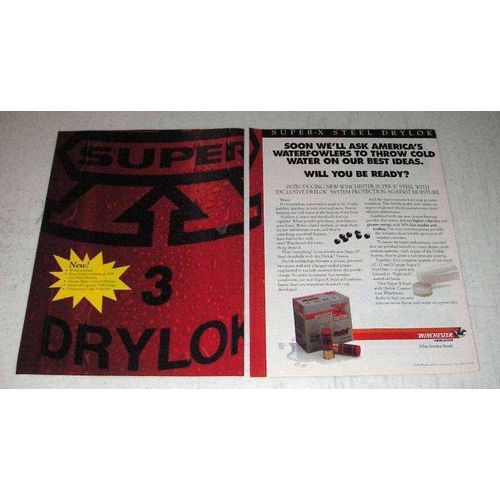 1993 Winchester Super-X Steel Drylok Shotshells Ad