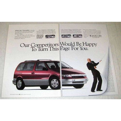 1993 Mercury Villager Ad - Turn This Page For You