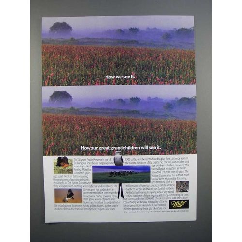 1993 Miller Beer Ad - Tallgrass Prairie Preserve