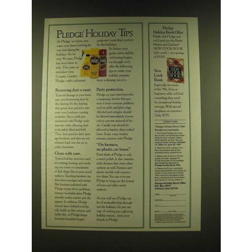 1990 SC Johnson Pledge Ad - Pledge Holiday Tips