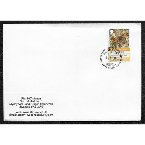 ALD 2016 56P 'LONGIS NATURE RESERVE' ALDERNEY COVER (EBIDPACK4101)