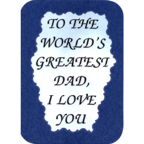 2048 Family Friends Refrigerator Magnet World's Greatest Dad I Love You