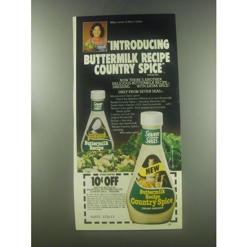 1982 Seven Seas Buttermilk recipe Country Spice Dressing Advertisement
