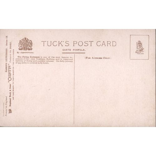 Antique Tuck's Postcard - GNR "Flying Scotsman"