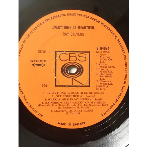 RAY STEVENS - EVERYTHING IS BEAUTIFUL (UK STEREO VINYL LP, 1970)