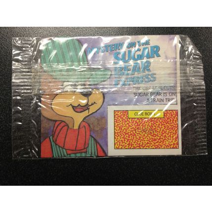 POST Sugar Bear Crisp Mystery on the Sugar Bear Express prize promo SEALED #6