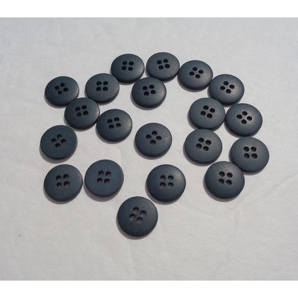 A20 Dark Green Round Button 15mm 5/8 4 Hole 20 Pieces Resin