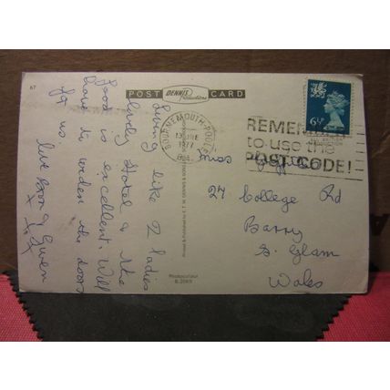 multiview, BOURNEMOUTH, DORSET used postcard by Dennis 1977 pm =