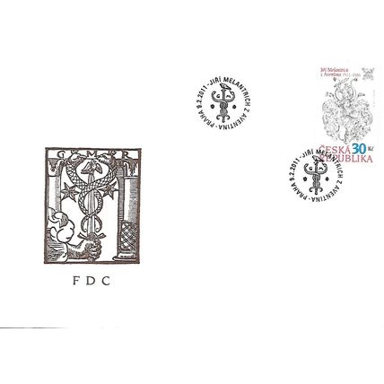 Mi 668 FDC: 500th Anniversary of the Birth of George Melantrich von Aventin