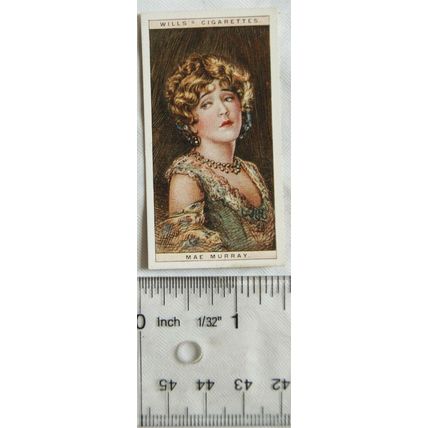 1928 Wills Cinema Stars 2nd No. 19 Mae Murray
