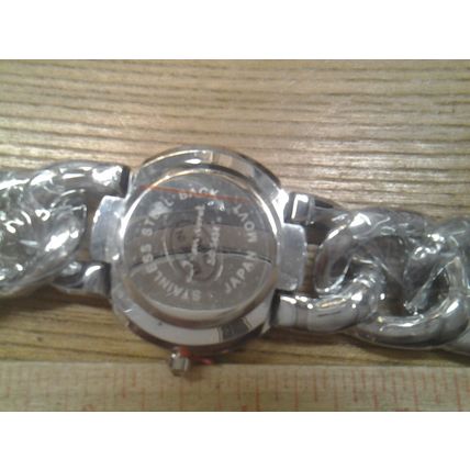 NEW Jeanneret 9434 Women's Antoinette Silver Crystals Analog Cute Fashion Watch