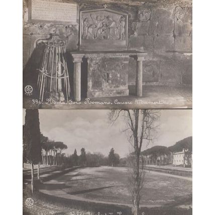Roma Umberto Plaza Foro 2x Antique Italian Postcard s