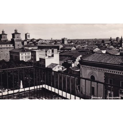 Ferrara Rooftop View Aerial Italian Panorama Real Photo Postcard