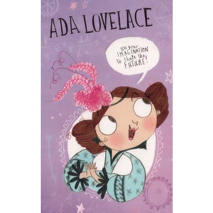 Ada Lovelace Mathematician British Book Author Painting Postcard