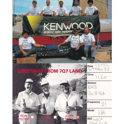 South Sandwich near Falkland Islands Scotia Sea Radio QSL Postcard 2x Card