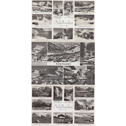 Adelboden 3x Vintage Switzerland Postcard 19 Photo s