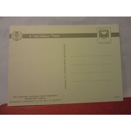 SCOTTISH NATIONAL WAR MEMORIAL, EDINBURGH CASTLE, SCOTLAND. unused postcard (b =
