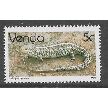 VENDA 1986 REPTILES 5c THREE LINED SKINK SG 123 UM MINT