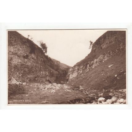 Troller's Gill or Ghyll near Skyreholme Postcard North Yorkshire