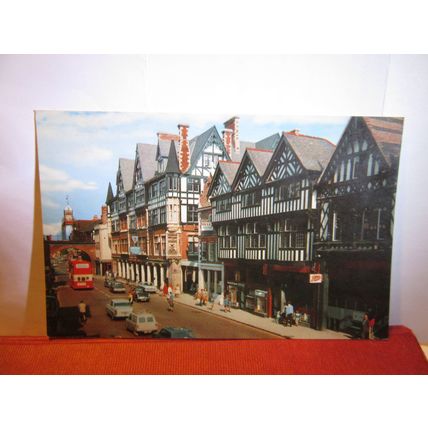EASTGATE STREET, CHESTER, CHESHIRE. unused postcard dated 1970 =