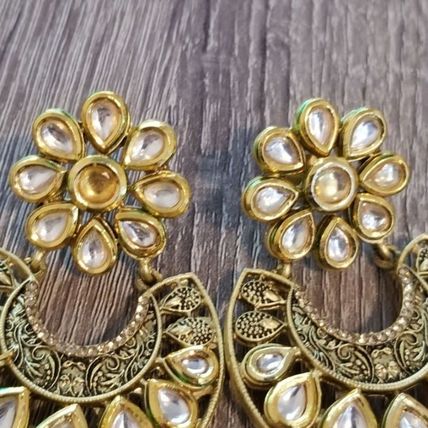 Round rhinestone Earrings