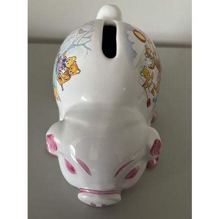 VINATGE PIGGY BANK - TEDDY BEAR SCENES