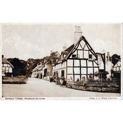 Shottery Village Stratford On Avon Warwickshire Postcard (QWAR0098)