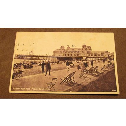J Welch Postcard - South Parade Pier, Southsea - Portsmouth, Hampshire