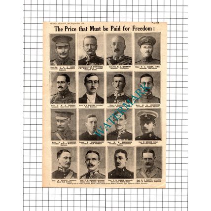 Major Toogood Scott-Kerr Martin-Leake Sandilands Great War - 1914 Clipping