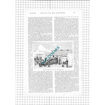 The School Of Gunnery Shoeburyness Essex - 1897 Article