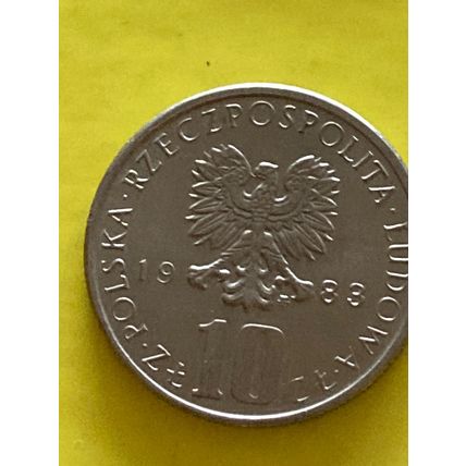 Umlaufmünze Polen 10 Zloty 1983