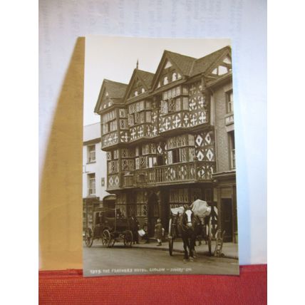 THE FEATHERS HOTEL, LUDLOW, SHROPSHIRE. unused antique postcard by Judges 7579 =