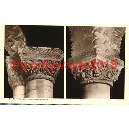 St Peters, Northampton, Capitals, Postcard