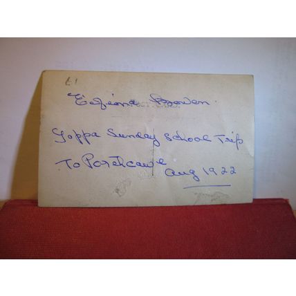 EIFONA BOWDEN?, GOPPA CALVANISTIC CHURCH, PONTARDDULAIS used photograph 1922 =