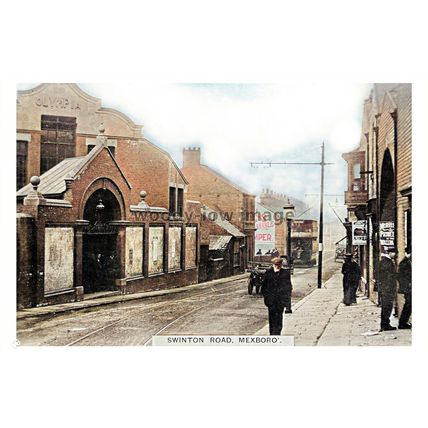 ptc3922 - Yorks. - Early Olympia Cinema, Swinton Road , Mexborough - print 6x4