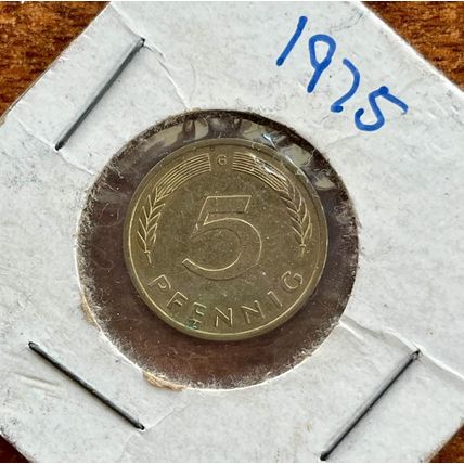 1975 J GERMANY 5 PFENNIG