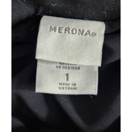 Merona Women's Black Polyester Nylon Spandex Stretch Pants Size 1