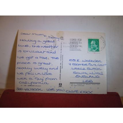 multiview, BENIDORM, SPAIN used postcard 1991 pm =