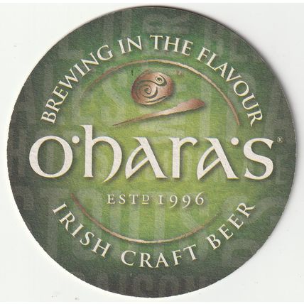 BEER MAT - CARLOW BREWING CO (IRELAND) - O'HARA'S IRISH CRAFT BEER - (Cat No 068