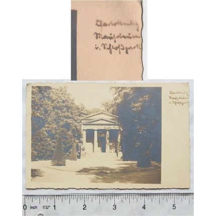 vintage postcard German Mausoleum ?