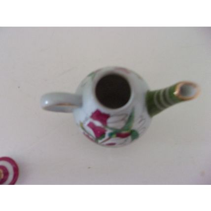My Treasure Collectible Teapot Hand Painted Porcelain Miniature Hummingbird