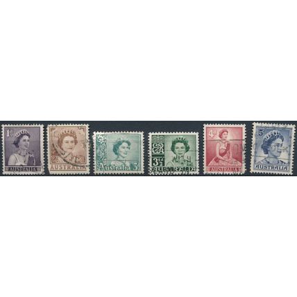 QEII Definitive - Australia 1959 - FH - SG 308/14 (D)