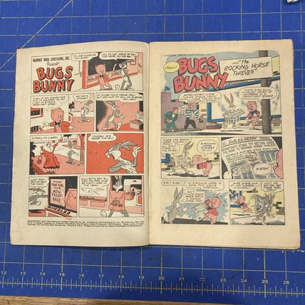 BUGS BUNNY #338 (FN) "Bugs Bunny and The Rocking Horse Thieves"~DELL FOUR COLOR