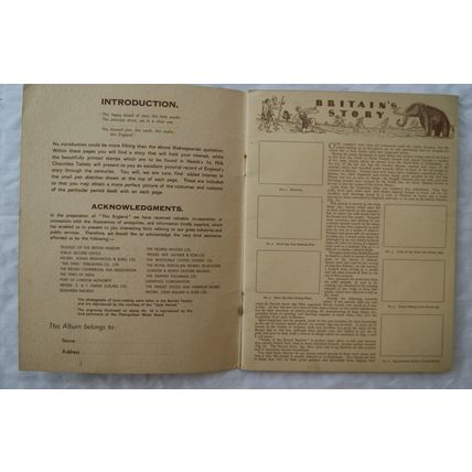 1936 Nestlé Picture Stamp Album This England with six stickers