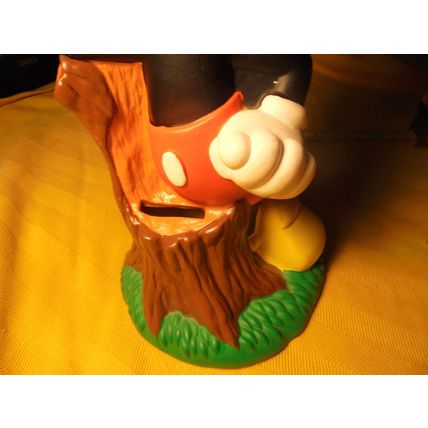 30 year old MICKEY MOUSE Vinyl Bank!! Justoys, 1994! $18.00 Shipped! This Vinyl